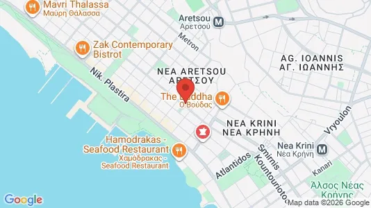 Apartments for rent i Kalamaria - kort over placeringen