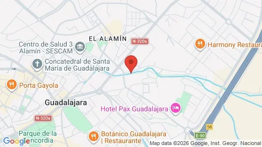 Apartments for rent i Guadalajara - kort over placeringen