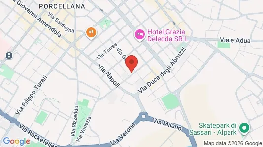 Rooms for rent i Sassari - kort over placeringen