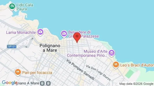 Apartments for rent i Polignano a Mare - kort over placeringen