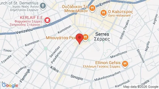Apartments for rent i Serres - kort over placeringen