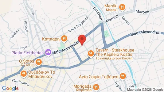 Apartments for rent i Serres - kort over placeringen