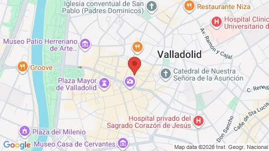 Apartments for rent i Valladolid - kort over placeringen