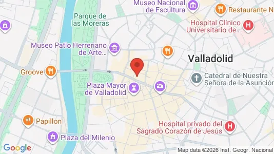 Apartments for rent i Valladolid - kort over placeringen