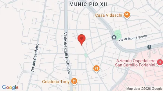 Apartments for rent i Roma Municipio XII – Monte Verde - kort over placeringen
