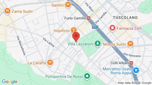Apartments for rent i Roma Municipio VIII – Appia Antica - kort over placeringen