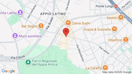 Apartments for rent i Roma Municipio VIII – Appia Antica - kort over placeringen