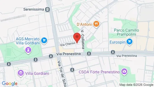 Apartments for rent i Roma Municipio V – Prenestino/Centocelle - kort over placeringen