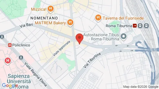 Apartments for rent i Roma Municipio II – Parioli/Nomentano - kort over placeringen