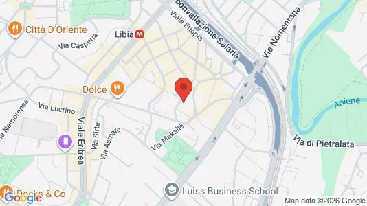 Apartments for rent i Roma Municipio II – Parioli/Nomentano - kort over placeringen