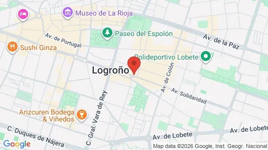 Apartments for rent i Logroño - kort over placeringen