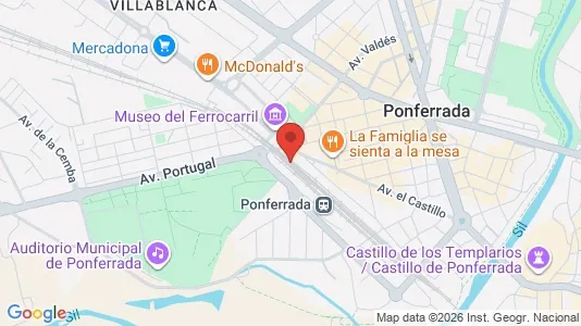 Apartments for rent i Ponferrada - kort over placeringen