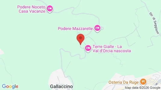 Apartments for rent i Castel del Piano - kort over placeringen
