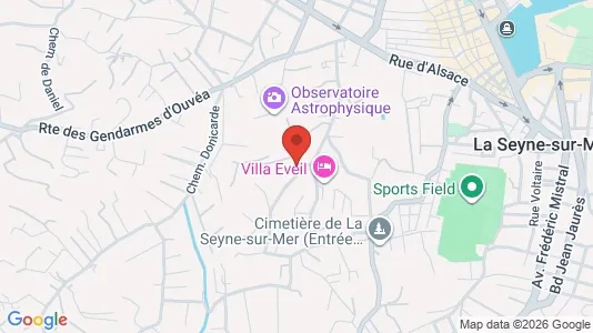 Apartments for rent i Toulon - kort over placeringen