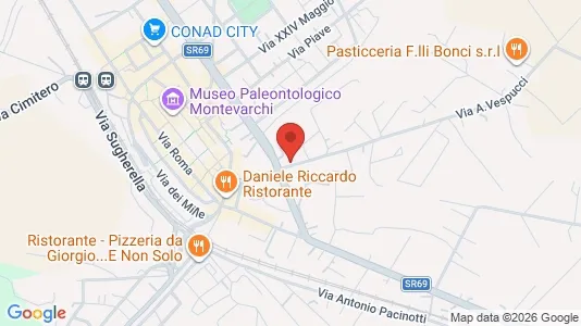 Apartments for rent i Montevarchi - kort over placeringen
