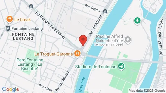 Apartments for rent i Toulouse - kort over placeringen