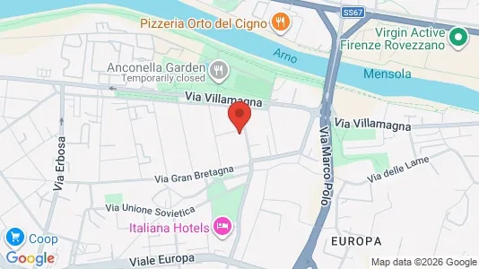 Apartments for rent i Florence - kort over placeringen