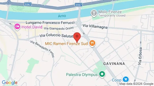 Apartments for rent i Florence - kort over placeringen