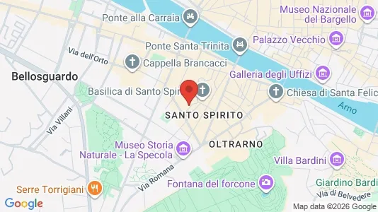 Apartments for rent i Florence - kort over placeringen