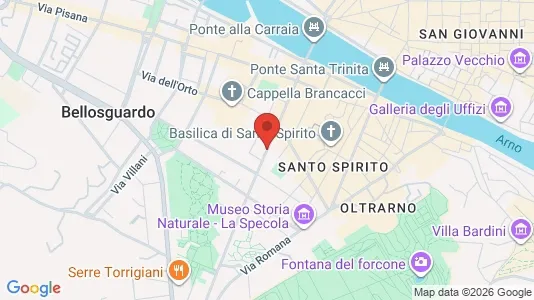 Apartments for rent i Florence - kort over placeringen