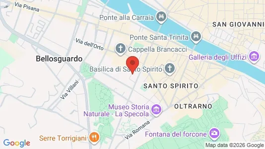 Apartments for rent i Florence - kort over placeringen