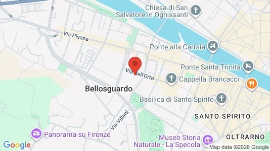 Apartments for rent i Florence - kort over placeringen