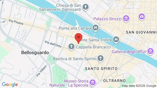 Apartments for rent i Florence - kort over placeringen