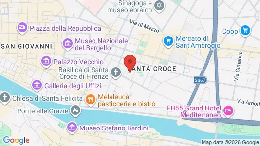 Apartments for rent i Florence - kort over placeringen