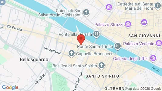 Apartments for rent i Florence - kort over placeringen