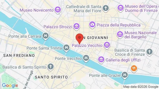 Apartments for rent i Florence - kort over placeringen