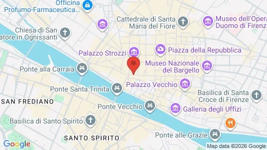 Apartments for rent i Florence - kort over placeringen
