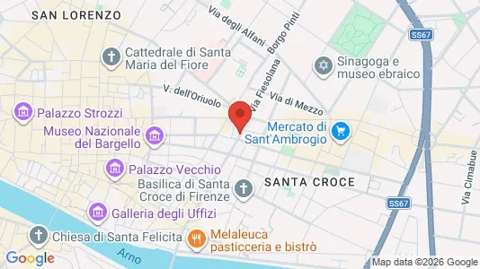 Apartments for rent i Florence - kort over placeringen