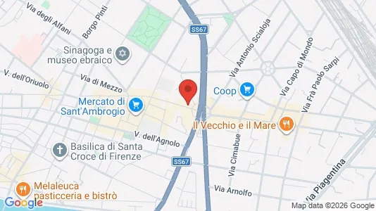 Apartments for rent i Florence - kort over placeringen