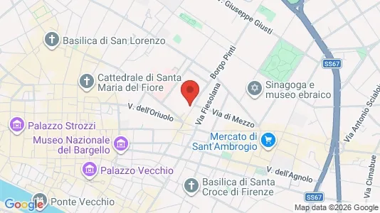 Apartments for rent i Florence - kort over placeringen