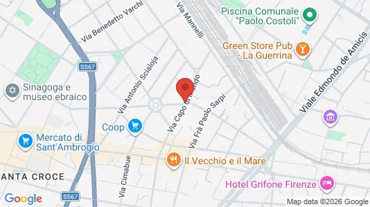 Apartments for rent i Florence - kort over placeringen