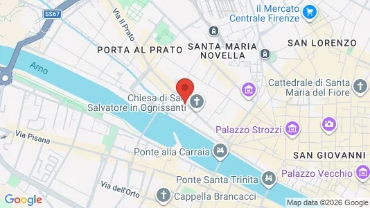 Apartments for rent i Florence - kort over placeringen