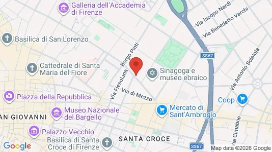 Apartments for rent i Florence - kort over placeringen
