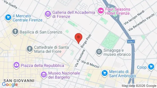 Apartments for rent i Florence - kort over placeringen