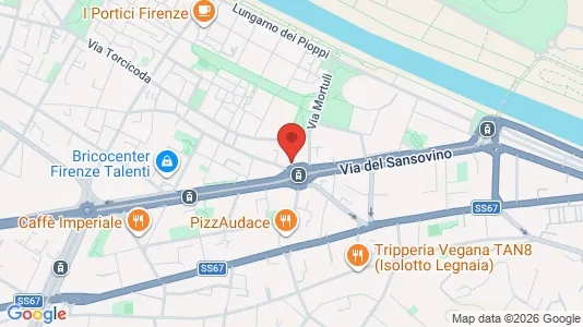 Apartments for rent i Florence - kort over placeringen
