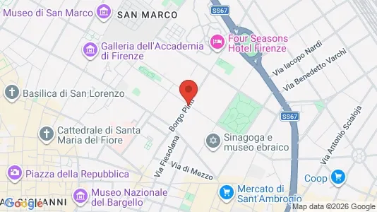 Apartments for rent i Florence - kort over placeringen