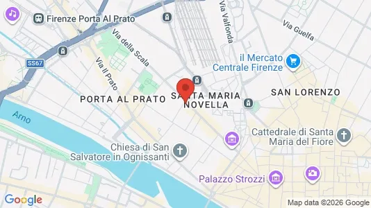 Apartments for rent i Florence - kort over placeringen