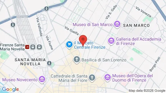 Apartments for rent i Florence - kort over placeringen