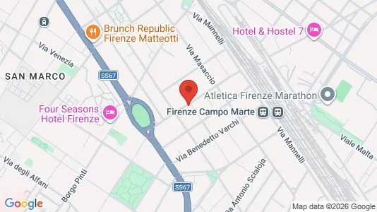 Apartments for rent i Florence - kort over placeringen