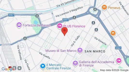 Apartments for rent i Florence - kort over placeringen