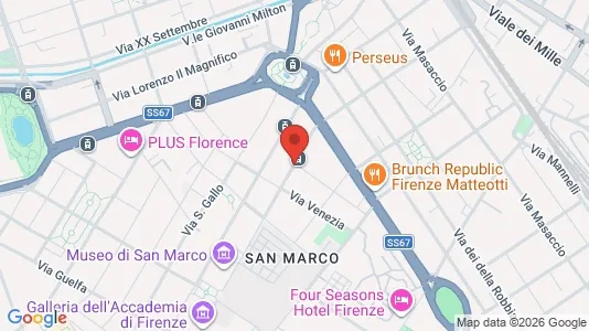 Apartments for rent i Florence - kort over placeringen