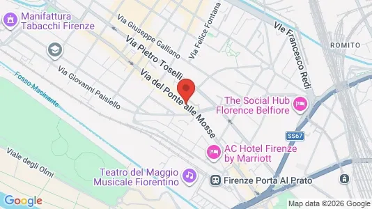 Apartments for rent i Florence - kort over placeringen