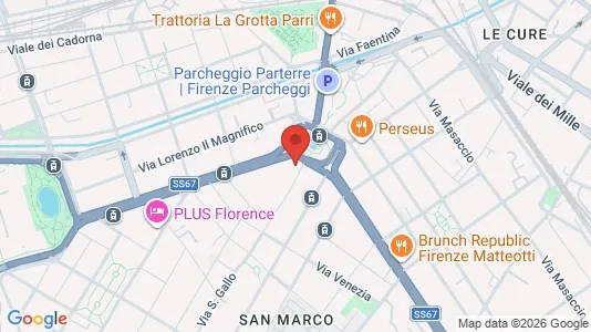 Apartments for rent i Florence - kort over placeringen
