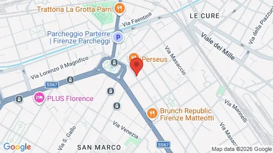 Apartments for rent i Florence - kort over placeringen