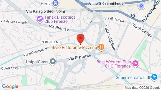 Apartments for rent i Florence - kort over placeringen