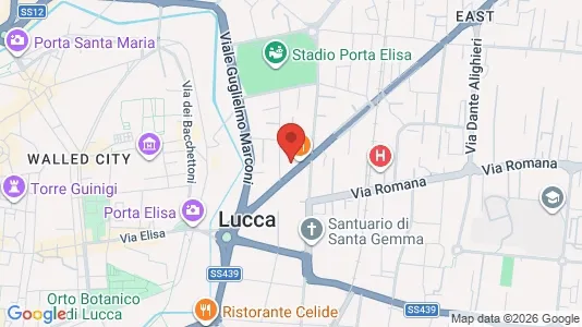 Apartments for rent i Lucca - kort over placeringen